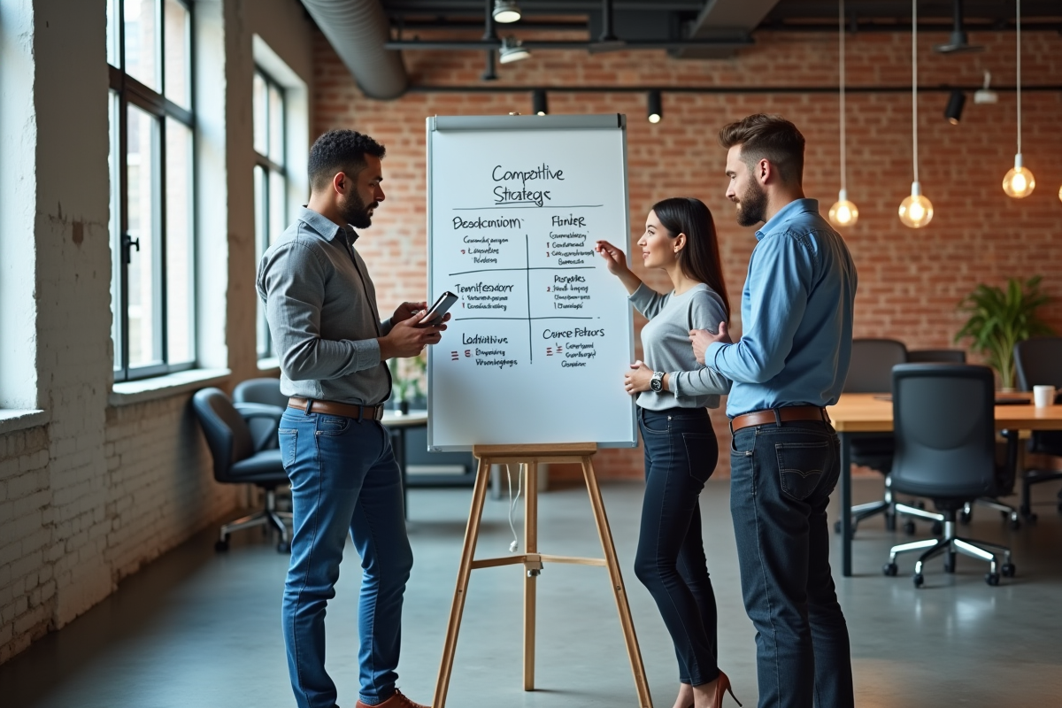 Groupe de jeunes professionnels collaborant autour d