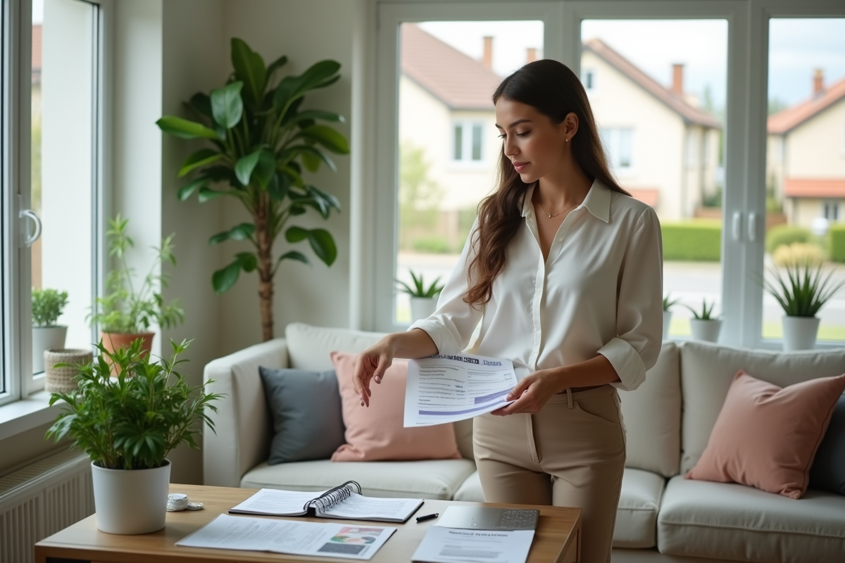 Femme montre un portefeuille d