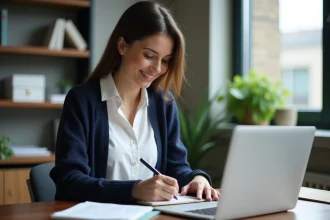 Professionnels de la finance en formation en ligne flexible