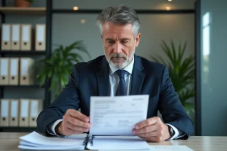 Graphique illustrant le risque de factures impayées pour les entreprises françaises